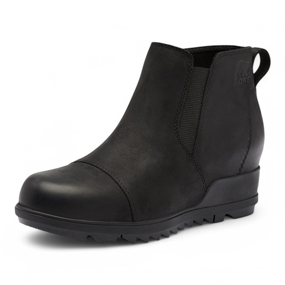 Sorel Evie Bootie Pull-On Ankle Boots in Black NIB - Picture 3 of 10
